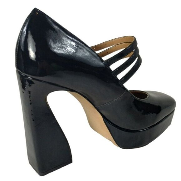 Jessica Simpson Darena Patent Mary Jane Platform Pumps Womens 8 Strappy New - Picture 10 of 12